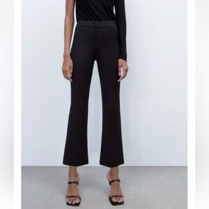 ZARA MINI FLARE PANTS black